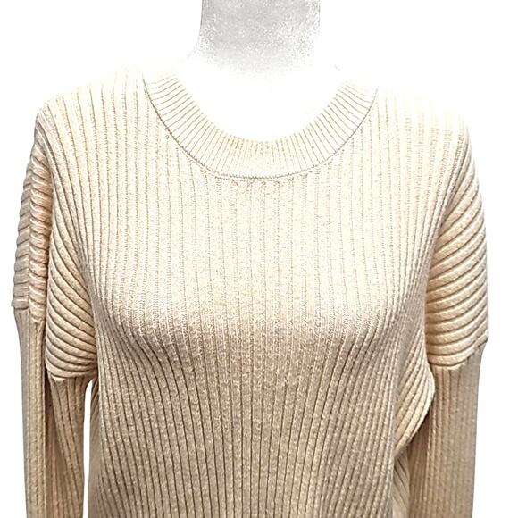Sincerely Jules Womens Drop Shoulder Long Cuffed Sleeve Ribbed Sweater Size L - Picture 5 of 10